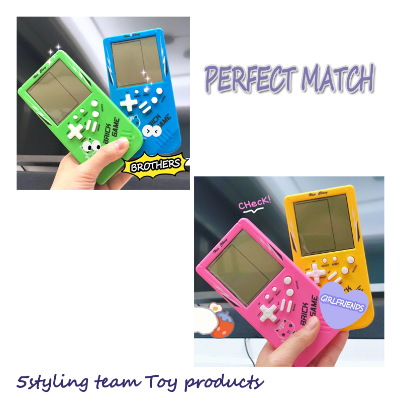 Popularna ręczna maszyna do gier na duży ekran handlu zagranicznego Tetris nostalgiczna klasyczna łamigłówka zręcznościowa kreatywny prezent